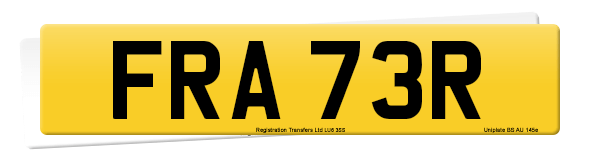 Registration number FRA 73R